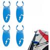 KERYBW 4 clip per pinne per tavola da paddle, supporto regolabile per tavola da paddle, accessori per tavole SUP di alta qualità, morsetti per pinne per kayak, canoa e sport acquatici, blu