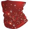 YYHWHJDE Fascia sportiva multifunzionale con stampa di fiocchi di neve luminosi: la grande coperta per escursioni, ciclismo e altro ancora!