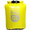 LivGrain Sacca impermeabile per kayak, 6 l, 12 l, per rafting, canoa, in tessuto 210T, con base rettangolare, Giallo 12 l, Per esterni