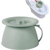 Generic Ribitore 'orinatoio portatile - PP 1,5 L 22,3 x 13,6 cm | Vaso a prova di perdite con coperchio | Contenitore compatto per la casa, il , i viaggi, il campeggio di emergenza