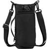 QOXEZY Borsa termica in nylon con tracolla, grande capacità, per borracce e oggetti essenziali, blu, Nero , Multi-tasca
