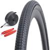 FengCan 1 pneumatico per bicicletta 700C 700 x 32C 32-622, pieghevole, camera d'aria da 28, 700 x 25/32C, valvola Presta da 48 mm e 2 barre rosse, adatto per pneumatici da città/bici da corsa 700 x 32C 28 x