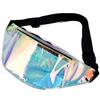 ShanBye Marsupio Olografico Trasparente,Marsupio Neon Marsupio Alla Moda Leggero e Regolabile Ologramma Borsa a Tracolla Borse da Cintura Impermeabili per Donne Uomini Cane a Piedi Escursioni