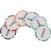 CIYODO Segnapallini da Golf Design Fiche da Poker 6 Pezzi in ABS Nucleo in Ferro Leggeri, Sicuri per Tutti i Campi da Golf
