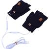 Asixxsix Riscaldati USB Scaldamani Elettrici Senza per Uomo Donna, Design Touchscreen con Regolazione della Temperatura, Riscaldanti in Fibra Acrilica per Sci Invernale Gaming Indoor (blu navy)