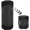Fadcaer Sacco a compressione per sacco a pelo, 8 L/15 L/25 L/35 L, leggero, impermeabile, compatto, in nylon, borsa da viaggio per campeggio, zaino in spalla, vestiti (nero, S)