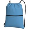 HJFCZH Zaino leggero con stampa blu trasparente con coulisse e cerniera, borsa sportiva da palestra, impermeabile, da viaggio, per uomini, donne, adolescenti