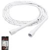APXEL Bianco Puro Corda Professionale per Saltare Con Perline, 3 M Regolabile, Perle Di Qualità E Corda in Poliestere per Ritmo, Controllo, Cardio E Fitness