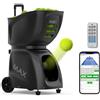 PUSUN PT-MAX C - Macchina per palline da tennis, con velocità e angolazione regolabili, struttura resistente, alta capacità, telecomandata, strumento di allenamento premium per giocatori di tutti i livelli