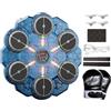 Generic Macchina da boxe musicale, 9 velocità, attrezzatura da allenamento con luce, bersaglio digitale wireless, guanti per adulti per esercizi fitness, palestra a casa, 33,5 x 36,5 cm