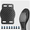 Yhenlovtt Tacchetti per pedali per bicicletta per Wahoo per Speedplay For Zero, spessori in fibra di carbonio da 0,5 a 2 mm, distanziatori regolabili per lunghezza delle gambe, kit di spessori per pedali zero