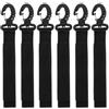TOVINANNA Gancio Elastico Marino per Kayak e Canoe 6 Pezzi in Nailon Nero, Controlla Tensione e Assorbe Urti, Accessorio per Ormeggio e attività di Kayaking Stili Multipli