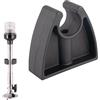 Riaisttd Clip di stoccaggio per barca, 5,3 cm, supporto nero per barca marina, montaggio con impugnatura forte e installazione rapida, clip per kayak, ponte, lampada da parete
