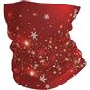 YYHWHJDE Fascia multifunzione sportiva con stampa di fiocchi di neve incandescenti, senza cuciture, per escursioni, ciclismo e avventure all'aria aperta!