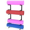Generic Supporto per tappetino da yoga, scaffale multistrato, grande capacità, organizer per rulli in schiuma per yoga e studi da appendere