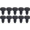Générique Pool Cue Bottom Cover - 10 pezzi Bumper Protector for Cue Stick, Dust Proof Caps with Shock Absorbing Material & Lightweight Design for Beginner, Player and Hobbyist