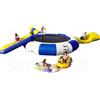 Generic Trampolino d'acqua da 3 m con scivolo - durevole trampolino galleggiante gonfiabile per laghi e piscine, perfetto per divertimento in famiglia e feste estive