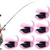 Generisch Clip per canna da pesca, set di 6 da pesca riutilizzabili, per canna da pesca, per acqua salata, fiume, lago, acqua bassa, jigging, trolling, casting, vacanze, feste