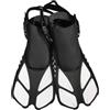 YANPINGJIA Pinne da snorkeling corte, pinne da viaggio, pinne da nuoto regolabili con tacco aperto, mulinelli regolabili, nuoto con tacco aperto