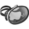 LivGrain Set maschera subacquea con boccaglio, compatibile con fotocamera sportiva ad alta definizione, telaio flessibile, vestibilità sicura, per adulti (nero)