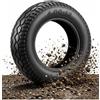 Generic 4.00-12 Pneumatico per Dirt Bike, Ricambio in Gomma, Camera d'Aria Resistente, 6PR Alta Trazione, 70J 280kpa 335kg, Battistrada Fuoristrada Robusto