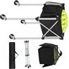 Wilgure Robusto supporto in alluminio con Quick Fold e tessuto per allenatori Quick Fold Tennis Cart