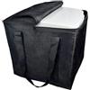 HomeVortex Borsa da viaggio resistente per WC da 5,3 litri, in robusto tessuto 600D con doppia cerniera per camper e roulotte, facile da pulire, colore nero, 43 x 38 x 44 cm (nero)