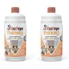 MAXMEYER Thermo Active Fissativo Termoisolante per Interni, Fondo per Pittura Termica Antimuffa A+, Trasparente, 1 Litro (Confezione da 2)