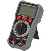 Brennenstuhl multimetro MM-01 con gamma di misurazione manuale (tensione CA/CC, corrente CC, resistenza, temperatura, diodo, continuità, test NCV - fino a 600 V, 10 A e 200 MΩ, display 2000, vero RMS)