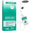 hansgrohe Raindance Alive S - Colonna doccia a risparmio idrico (EcoSmart) con miscelatore termostatico, Sistema doccia con rubinetto, doccetta, tubo, asta e soffione doccia, bianco opaco, 24583700