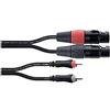 Cordial Cavo audio doppio XLR femmina/RCA 3 m