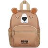 Interdruk BEBE Friends Zaino Asilo con Cinghia Pettorale, Zainetto Scuola Materna Impermeabile per Bimbo e Bimba, Piccolo Zaino per Bambini Orso Marrone