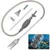 Zyiphor Sifone Acquario con Regolazione Flusso,Kit Pulitore per Acquario 2.1M con Tubo, Pompa Manuale, Spazzola e Accessori,Pulitore Ghiaia e Sabbia per Cambio Acqua | Per Acquari Piccoli, Medi e Grandi