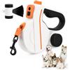 Focenat 5 m Guinzaglio per Cani Allungabile, Guinzaglio retrattile per cani, Retrattile per cani, senza grovigli a 360°, con sacchetto, luce LED, Fino a 35 Kg, per Addestramento e Passeggiate