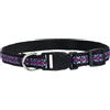 Wau MIAU Collare per cani taglia M - Collare regolabile 50 cm con chiusura rapida - Collare in nylon per cani di taglia media e grande, con anello a D in metallo, larghezza 15 mm, comoda fascia per