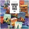 Grupo Erik: Calendario 2024 da Muro Wonders of the World, 12 mesi + 4 in omaggio, 30x30cm FSC®, ideale come Calendario ufficio 2024, Calendario casa 2024, Calendario viaggi 2024