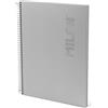 MILAN® Quaderno A4 con spirale e copertina rigida, carta a quadretti, 80 fogli da 95 g/m², collezione Shadow grigio