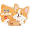 Legami - Calendario con Base in Legno 2027, 12 Mesi, 10.8 x 6.7 x 4 cm