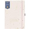 BusyB Busy B 2026 Diary - A5 Weekly Planner with To-Do Lists & Notes Pages - Work, School, Office Gold Spray Faux Leather Journal - Week-to-View Layout, 3 Pockets & Year Planner