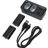 BONKZEBU Batteria del Controller con Caricatore USB per Batterie Ricaricabili One X Serie S da 800 MAh, Lunga Durata di Riproduzione Nera