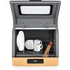 WUSRTO Lavastoviglie portatile con 3 programmi, lavello da tavolo autoportante, piccolo con tubo dell'acqua, lavastoviglie piccola per appartamenti, dormitori e camper