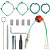 Valyrane Set di Riparazione Universale per Riscaldamento Diesel 12V 2KW 5KW 8KW, 14 Pezzi Manutenzione per Riscaldatore con Candelette in Ceramica, Reti Atomizzanti e Strumenti per Auto, Camion, Barche