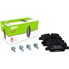 VALEO Imbottiture per freni Expert 302446A, Set di 4 imbottiture, Asse posteriore, Completamente dotato di accessori montati - Certificate ECE-R90