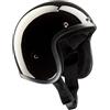 Bandit Casco Moto Aperto BANDIT Nero Lucido Visiera Inclusa Custom Stile Motociclista JETGB (L)