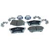 QUARO Kit pastiglie freni Anteriore con segnalatore acustico usura QP0729 Compatibilità con SUZUKI Alto GF, DAIHATSU SIRION M3, SUBARU JUSTY IV