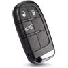 Kesiku Cover per chiave compatibile con Fiat 500X 2014+, Jeep Compass 2006+, Renegade 2014+ chiave, custodia chiave Jeep Compass, guscio chiave Fiat 500X, segnale sicuro di ricambio telecomando