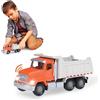 Driven by Battat - Dumper, 18 cm - Dumper giocattolo per bambini - Veicolo da costruzione giocattolo - Luci e suoni - Parti mobili - 3 anni +