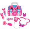 Giochi Preziosi - Minnie Valigetta del Dottore, Apribile con 8 Accessori con Funzioni Sonori e Luminose, per Bambini a Partire dai 3 Anni in Su, Multicolore MCN09000