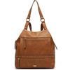 MISAKO Engri Zaino antifurto con dettagli metallici Donna - Engri Cammello 30 X 28 X 11 cm