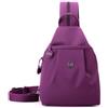 Generic Mini zaino da donna 3 in 1, con cerniera, in tessuto Oxford antifurto, leggero, morbido, convertibile, per viaggi e uso quotidiano, Viola, taglia unica, Zaino da viaggio